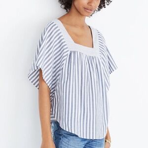 Madewell Women’s Butterfly Top in Stripe Play Size Small
